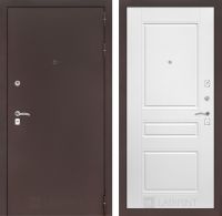 Входная дверь Лабиринт CLASSIC антик медный 03 - Белый софт